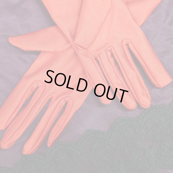 画像4: ロンググローブ 手袋 サテン風 【赤 レッド】 ウェディング ブライダル 花嫁 オペラ コスプレ セクシー COS-015 (4)