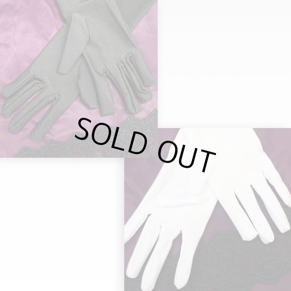 画像4: ロンググローブ 手袋 サテン風 【ブラック ホワイト】 ウェディング ブライダル 花嫁 オペラ コスプレ セクシー COS-016 (4)