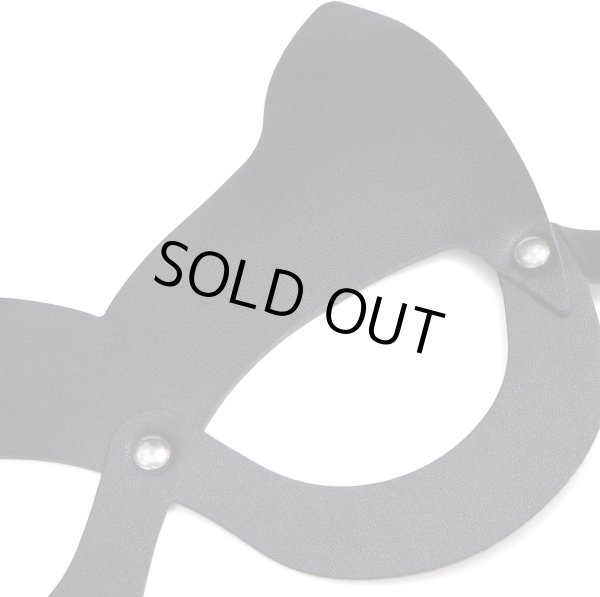 画像5: 仮面 コスプレ ベネチアンマスク マスカレードマスク 女王 仮装 変装 セクシー ハロウィン 黒 ブラック レザー COS-018 (5)