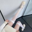 画像2: ニーハイ ソックス レース レディース ロリータ 【ホワイト】 白 靴下 網 フリル オーバーニー ニーソ 美脚 セクシー コスプレ COS-020 (2)
