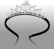 画像5: ティアラ 大人 結婚式 ウェディング 卒業式 誕生日 パーティー コスプレ ヘアアクセサリー カチューシャ ベロア ラインストーン パール 花 王冠 髪飾り ヘッドドレス 撮影 上品 可愛い COS-029 (5)