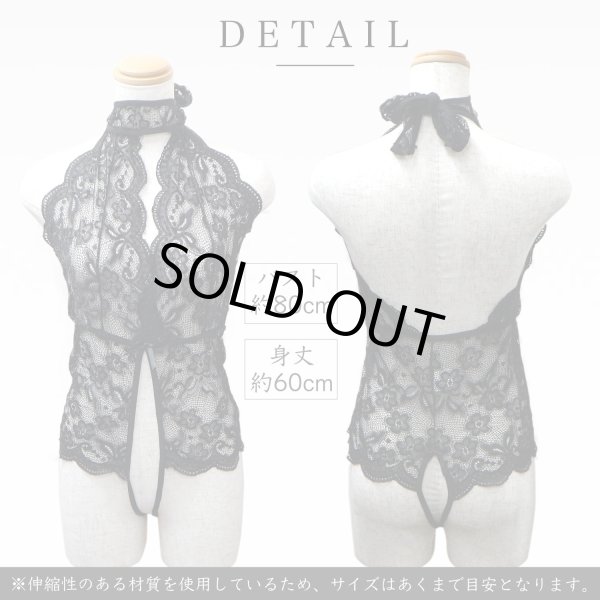 画像2: セクシー ランジェリー レオタード ブラック 黒 レース コスプレ 過激 変態 エロ シースルー 透け あき穴 オープンクロッチ レディース LIG-001 (2)