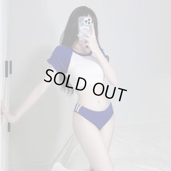 画像4: 体操服 コスプレ ブルマ ミニ丈 2点セット セクシー 過激 変態 エロ 体操着 女子高生 萌え 可愛い LIG-027 (4)