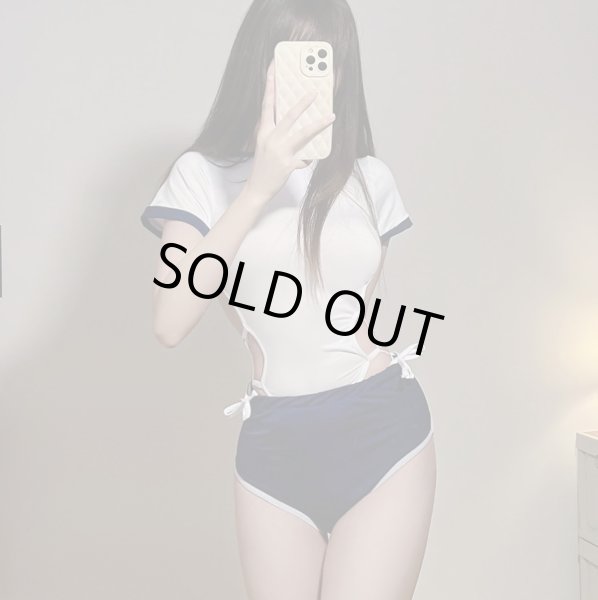 画像4: 体操服 コスプレ ブルマ レオタード 2点セット セクシー 過激 変態 エロ 体操着 女子高生 萌え 可愛い LIG-028 (4)