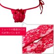 画像5: [lustia] ランジェリー【レッド】 赤 ブラジャー ショーツ 上下セット セクシー ノンワイヤー リボン レース フリル レディース 下着 女性用 LIG-031 (5)