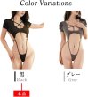 画像6: [lustia] セクシーランジェリー コスプレ【ブラック】 黒 ハイレグ 水着風 セクシー エロ 過激 変態 レディース 女性用 LIG-034 (6)