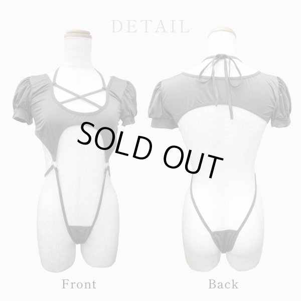 画像2: セクシーランジェリー コスプレ【グレー】 ハイレグ 水着風 セクシー エロ 過激 変態 レディース 女性用 LIG-035 (2)