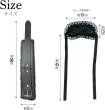 画像2: 手錠 アイマスク セット 【ブラック】 黒 拘束具 ハンドカフ 手枷 モコモコ レザー調 目隠し レース パーティー イベント ハロウィン コスプレ 仮装 TJO-011 (2)