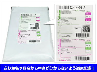 誰にもバレずに安心お届けのイメージ
